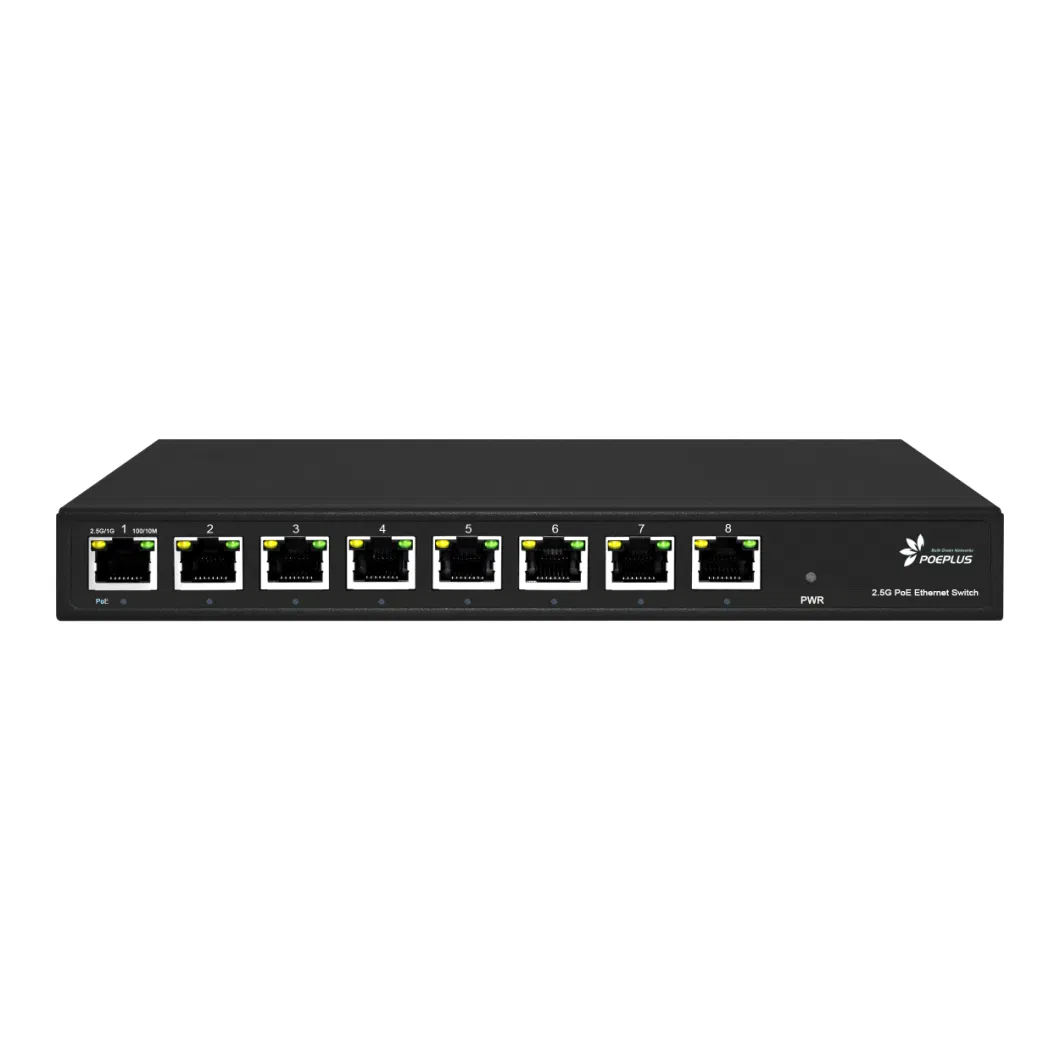 8 Ports Unmanaged Non Poe 2.5g Poe Switch